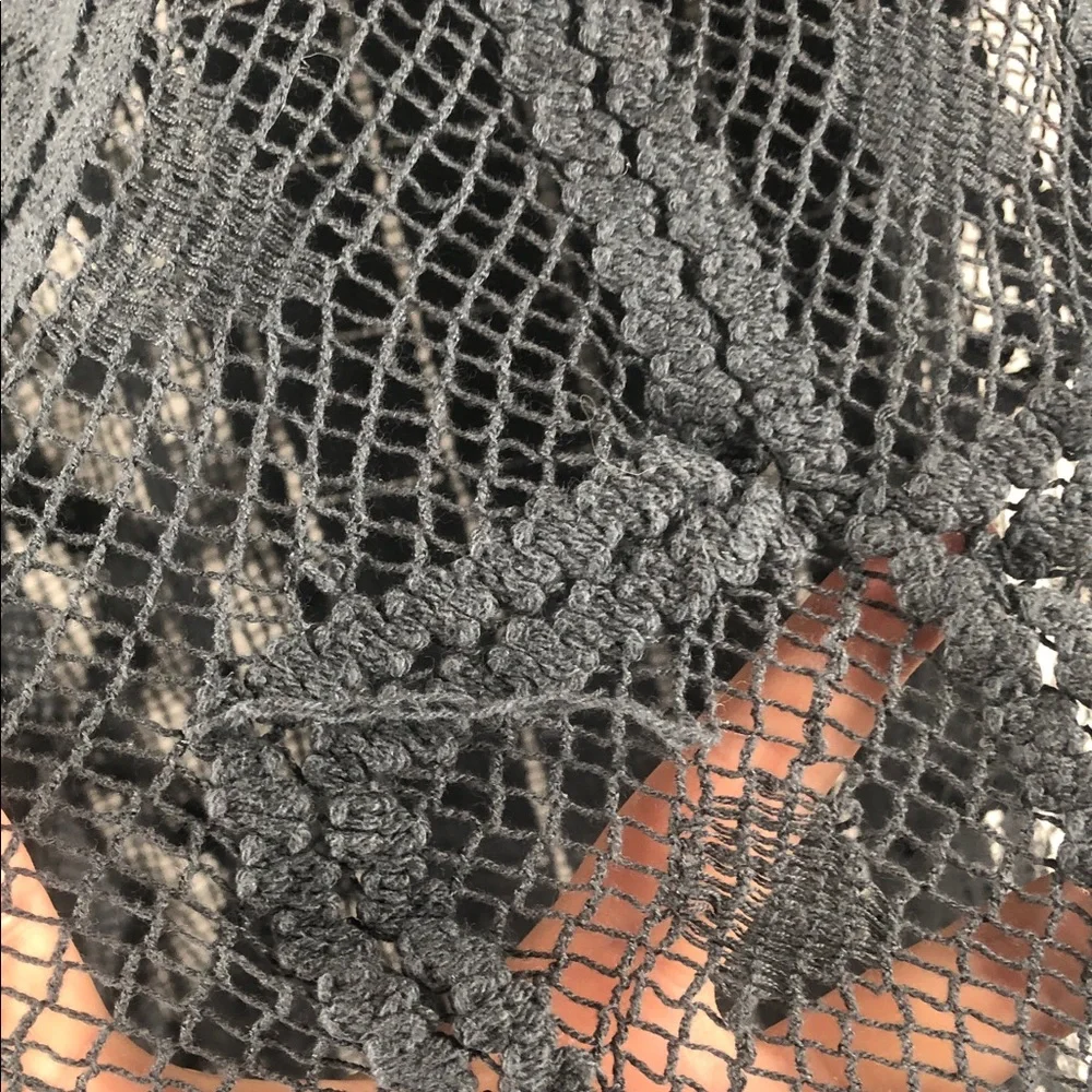 Free People Boho Festival Open‎ Crochet Kimono in Black